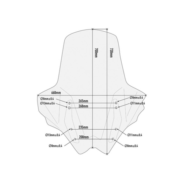 Прозора скло GIVI Kymco AK 550 17-20