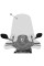 Мотоциклетний щиток GIVI для Kymco Agility 50-125-150-200-R16 (08-13) прозорий кронштейн в комплекті