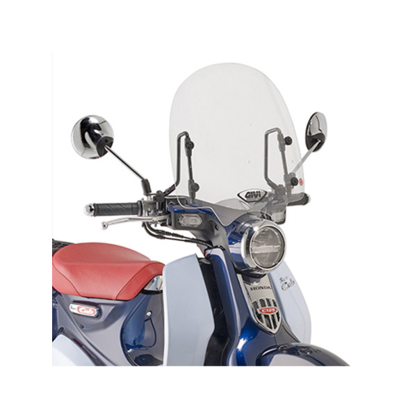 Мотоциклетний щиток GIVI Honda Super Cub C125 (18-) прозорий креплення в комплекті