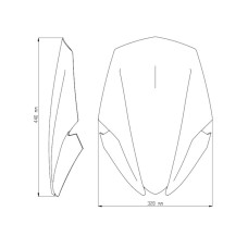 Обтічник PUIG Touring для Suzuki GSX-S 750 (17-21) чорний