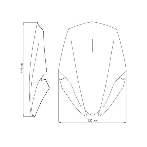 Обтічник PUIG Touring для Suzuki GSX-S 750 (17-21) чорний