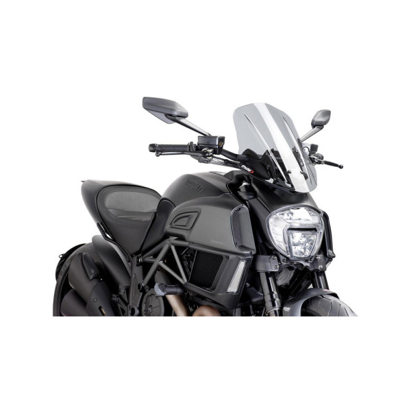 Вітрове скло PUIG Touring для Ducati Diavel (14-18) легке затемнення