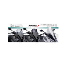 Скло PUIG V-Tech Sport для Kymco DOWNTOWN 125i / 300i, GRAND DINK 125 / 300, SUPERDINK 125i / 300i / 350i, X-TOWN 125 / 300 сильно затемнене