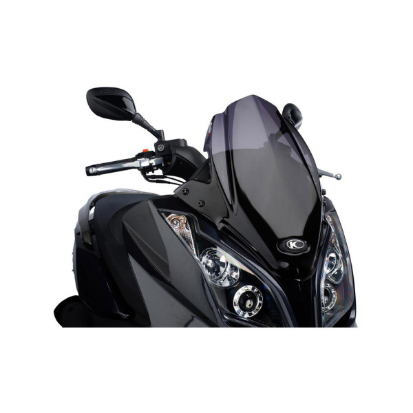 Скло PUIG V-Tech Sport для Kymco DOWNTOWN 125i / 300i, GRAND DINK 125 / 300, SUPERDINK 125i / 300i / 350i, X-TOWN 125 / 300 сильно затемнене