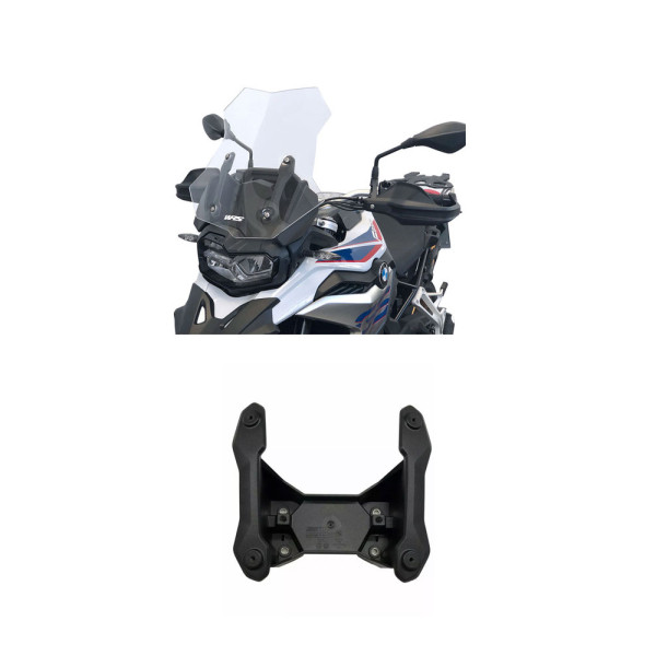 Комплект: мотоциклетний щиток WRS Caponord + кріплення BMW F 850 GS (18-23), F 800 GS/ Adventure (24-) прозорий