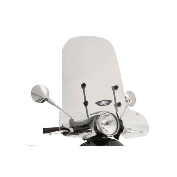 Мотоциклетний щиток Kappa Piaggio Vespa Primavera 50/ 125/ 150 (14-)/ Vespa Sprint 50/ 125/ 150 (14-) прозорий кронштейн у комплекті