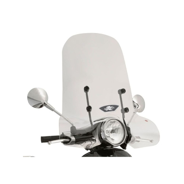 Мотоциклетний щиток Kappa Piaggio Vespa Primavera 50/ 125/ 150 (14-)/ Vespa Sprint 50/ 125/ 150 (14-) прозорий кронштейн у комплекті