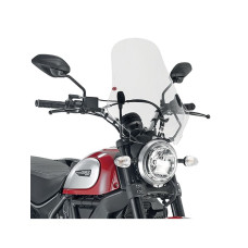 Мотоциклетний щиток Kappa Ducati Scrambler 400 (16-21)/ Scrambler Icon 800 (15-) прозорий