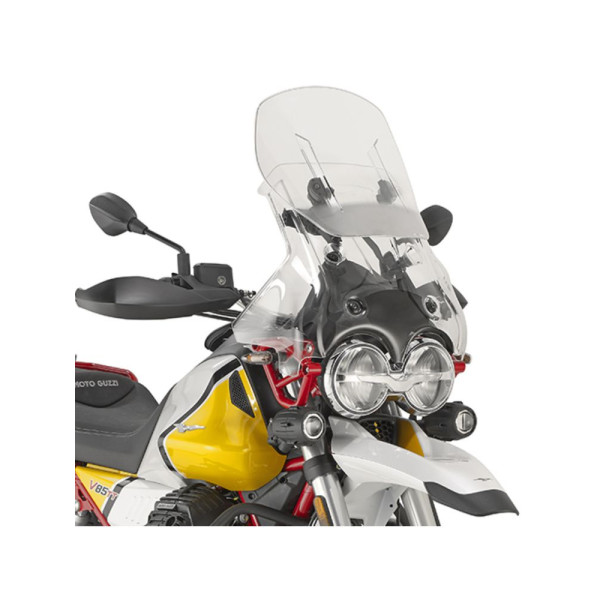 Регульована мотоциклетна вітрове скло Kappa Moto Guzzi V85 TT (19-) прозоре
