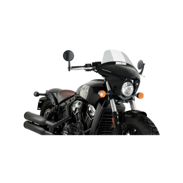 Мотоциклетний туристичний обвітрювач PUIG Batwing SML Indian Scout Bobber (18-) легка затемнена