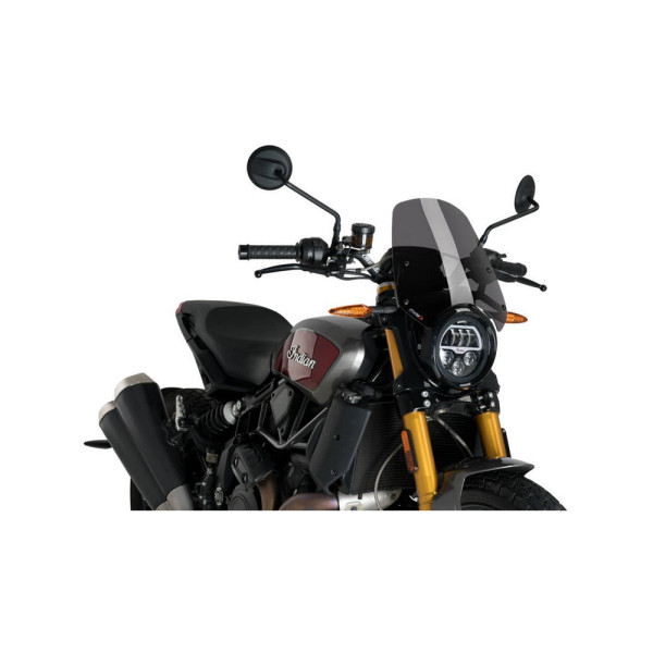 Мотоциклетний туристичний обвітрювання PUIG Naked New Generation Indian FTR1200 (19-) сильно затемнене