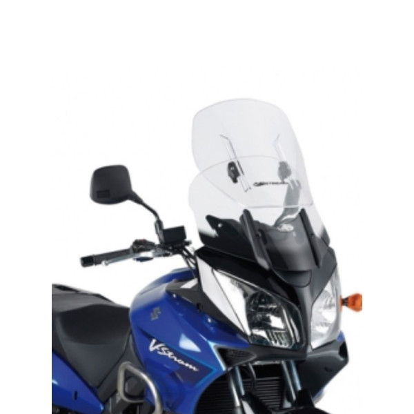 Регульоване мотоциклетне вітрове скло Kappa Suzuki DL 1000 V-Strom (02-11)/ DL 650 V-Strom (04-11)/ Kawasaki KLV 1000 (04-09) прозоре кронштейн в комплекті
