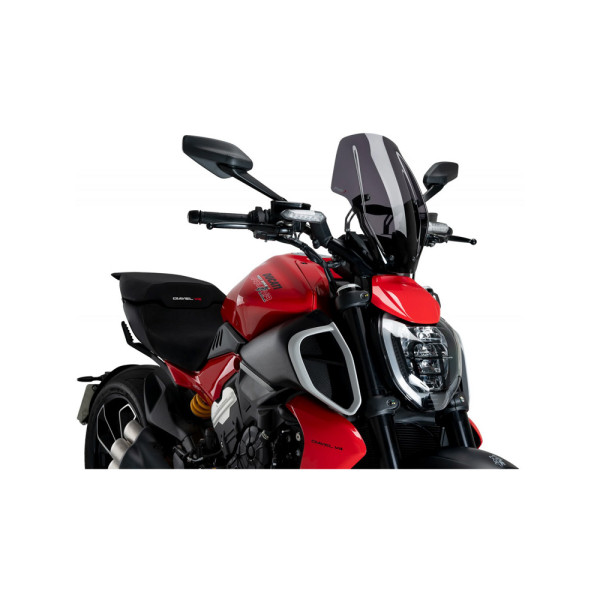 Мотоциклетний туристичний обтічник PUIG Naked New Generation Ducati Diavel V4 (24-) сильно затемнений