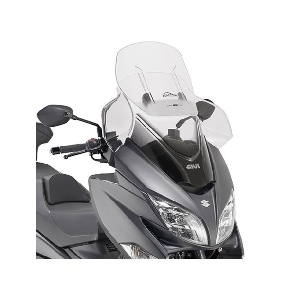 Мотоциклетний екран Givi Airflow регульований для Suzuki Burgman 400 (17-) прозорий