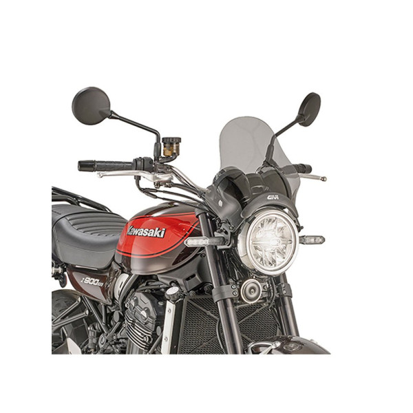 Мотоциклетний екран GIVI універсальний Kawasaki, Triumph, Benelli, Royal Enfield (обрані моделі) затемнений
