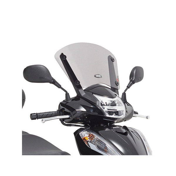 Затемнене скло GIVI Honda SH 300i 15-20монтується за допомогою оригінального кріплення Honda