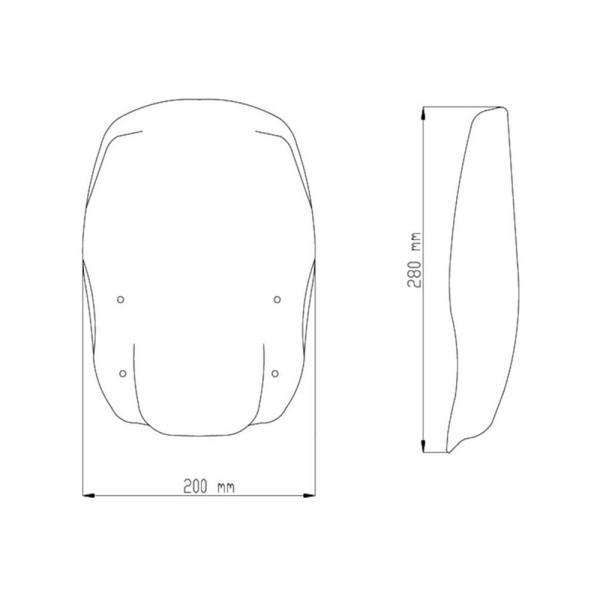 Обтічник PUIG для Harley Davidson Sportster 883 / 1200 прозорий