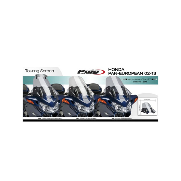 Туристичний щиток PUIG для Honda ST1300 Pan-European (02-16) прозорий