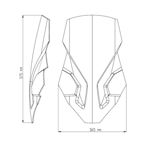 Туристичний щиток PUIG для Honda CRF1000L AFRICA TWIN (16-19), CRF1000L AFRICA TWIN ADVENTURE SPORTS (18-19) прозорий