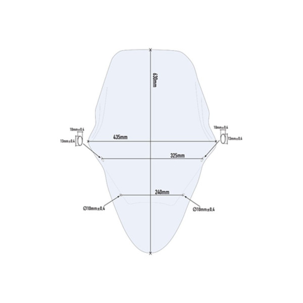 Прозора скло GIVI Honda PCX 125 14-17/ 150 14-18
