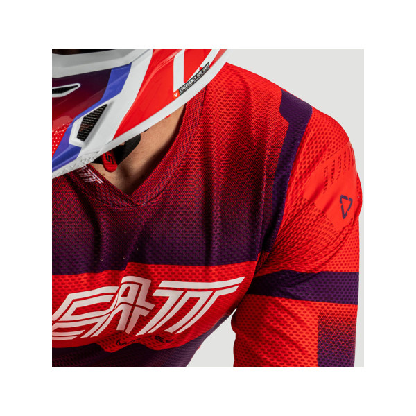 Кросова кофта Leatt Moto 5.5 UltraWeld Sunburn червона