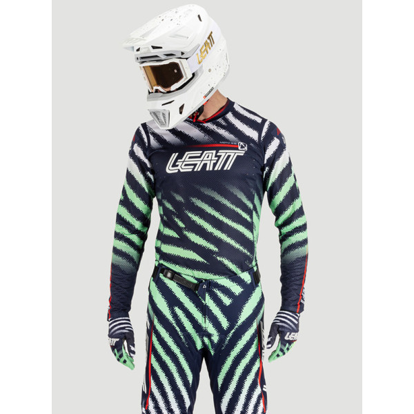 Кросова кофта Leatt Moto 5.5 UltraWeld Matcha синьо-зелена