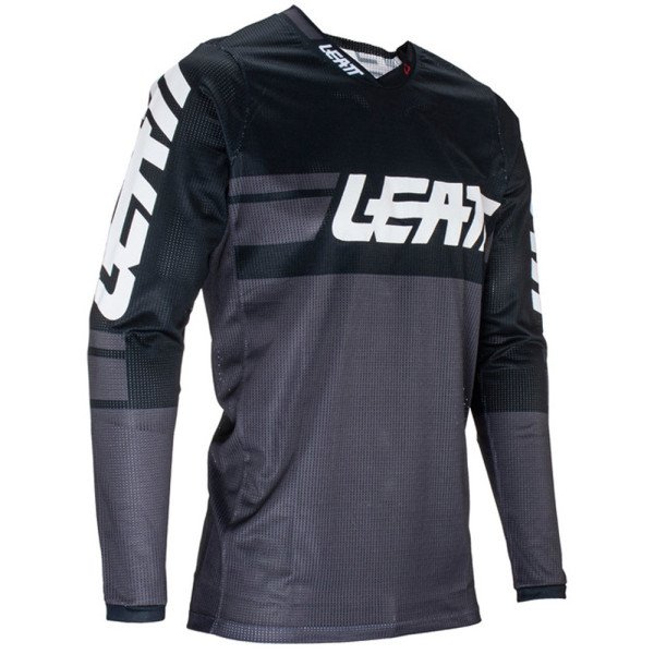 Кросова кофта Leatt Moto 4.5 X-Flow чорна-сіра