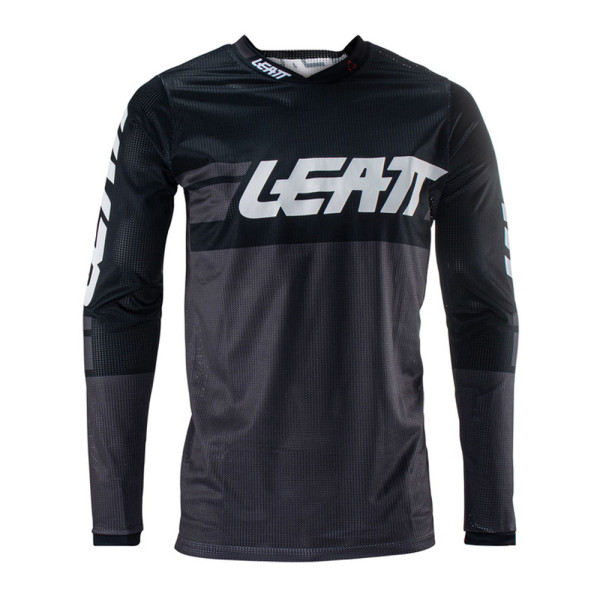 Кросова кофта Leatt Moto 4.5 X-Flow чорна-сіра