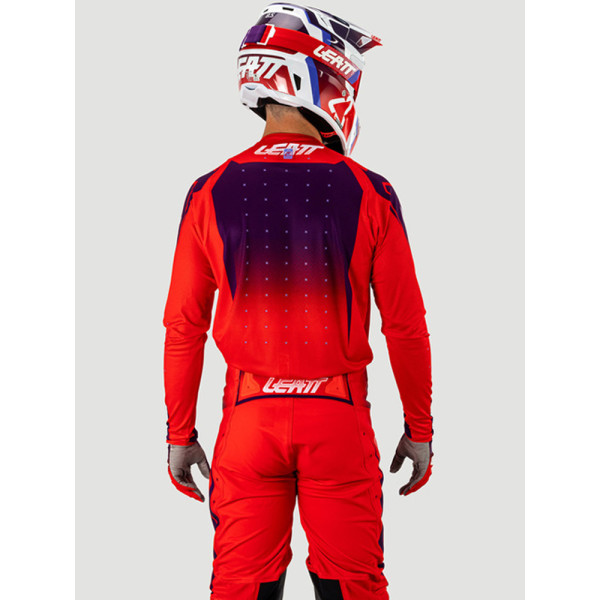 Кросова кофта Leatt Moto 4.5 Lite Sunburn червоно-синя
