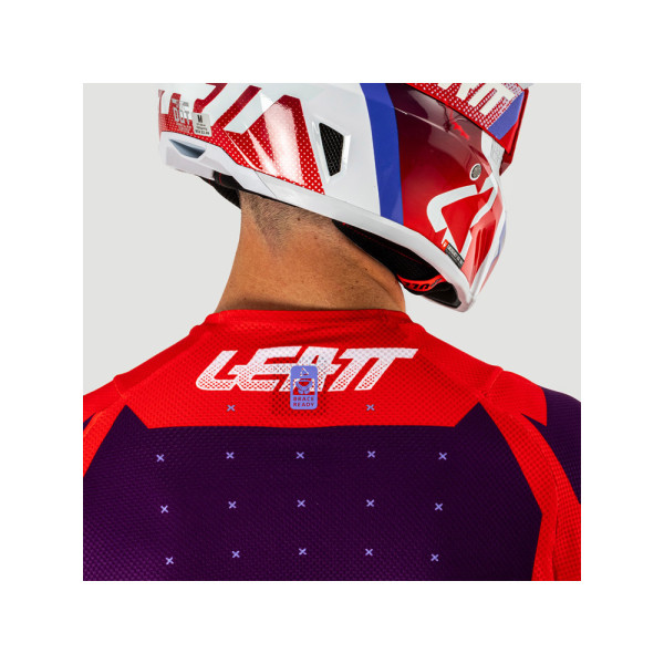Кросова кофта Leatt Moto 4.5 Lite Sunburn червоно-синя