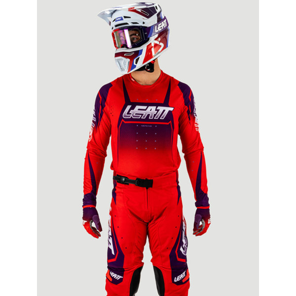 Кросова кофта Leatt Moto 4.5 Lite Sunburn червоно-синя