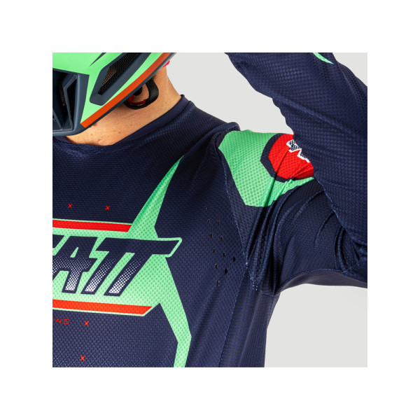Кросова кофта Leatt Moto 4.5 Lite Matcha синьо-зелена