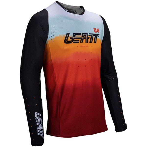 Кросова кофта Leatt Moto 4.5 Lite Glamis чорна-помаранчева-біла