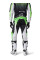 Кросові штани Fox 180 Kawasaki чорні-зелені