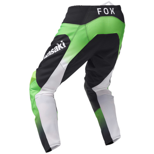 Кросові штани Fox 180 Kawasaki чорні-зелені