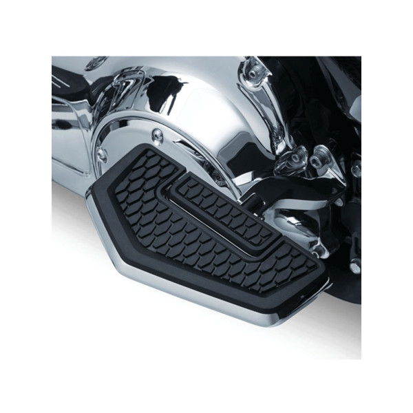 Підніжки водія або пасажира Hex хром + адаптери 8888 Kuryakyn до Harley Davidson (Вибрані моделі)