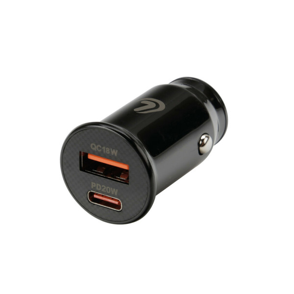 USB зарядний пристрій (A+C) Лампа 12/24V