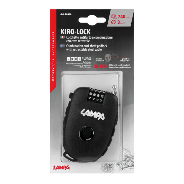 Антикрадіжний захист Лампа Kiro-Lock з шифровим замком