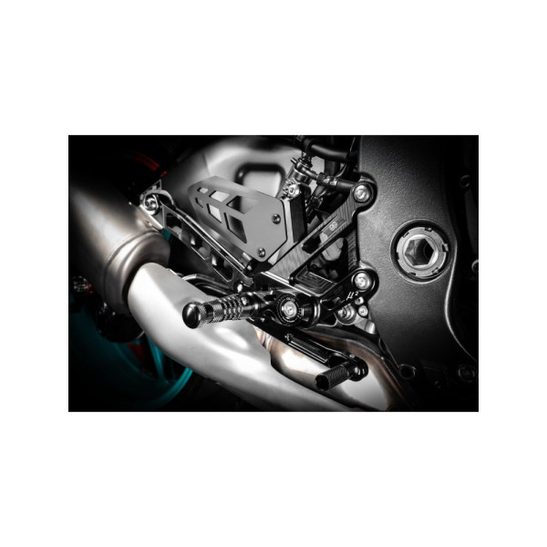 Комплект регульованих підніжків з важелями GILLES MUE2-Y03 Yamaha MT-10 (22-) / SP (22-) чорний