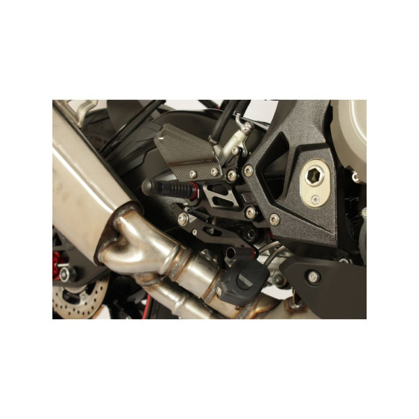 Комплект регульованих підніжків з важелями GILLES FXR-BM04 BMW S 1000 R (17-20)/ S 1000 RR (17-18) чорний