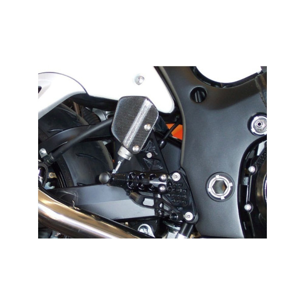 Комплект регульованих підніжків з важелями GILLES AS31-S09 Suzuki GSX 1300 R Hayabusa (13-20) чорний