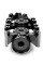 Підніжки GILLES Tech-X Enduro UF-35 Aprilia Tuareg 660 (22-) чорні