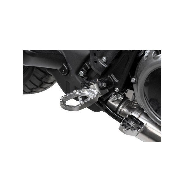 Підніжки з гумовою підкладкою Touratech Works low Harley Davidson RA1250 Pan America срібні