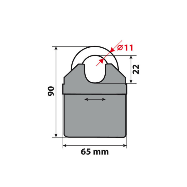 Замок для ланцюга Lampa C-Lock 150 Plus 150 см