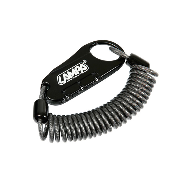 Захисний трос з шифровим замком Lampa Raptor 150 см