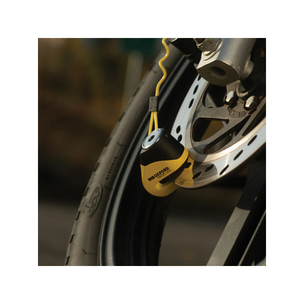 Блокування диска гальмівного Disc Lock Oxford XD5 5 мм чорний-жовтий