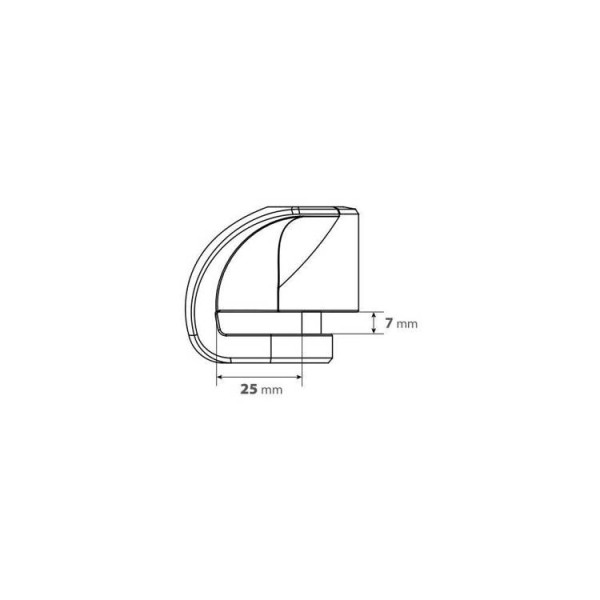 Disclock Лампа Stone XS чорний штир: Ø 5,5 mm