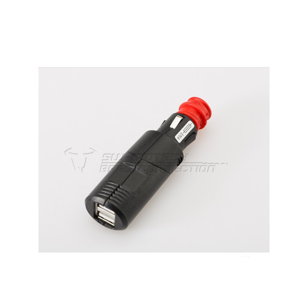 Подвійний порт з універсальною вхідною частиною USB SW-MOTECH до запальнички стандартної/ DIN 12V; 2 x 2.100 mA