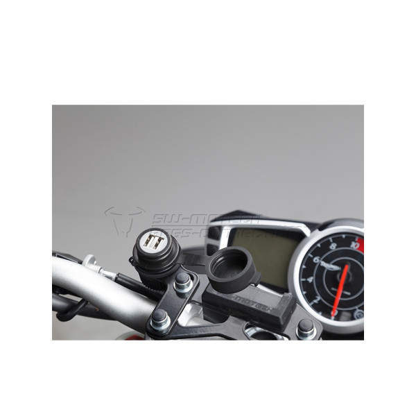 Подвійний порт USB SW-MOTECH з проводом 2.000 mA; 12 V