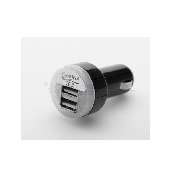 Подвійний порт USB SW-MOTECH, що підключається до розетки запальнички 2.000 mA; 12 V